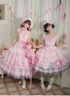 Mademoiselle Pearl Sanrio Hello Kitty Bow Themed JSK and OPs(Reservation/Full Payment Without Shipping)